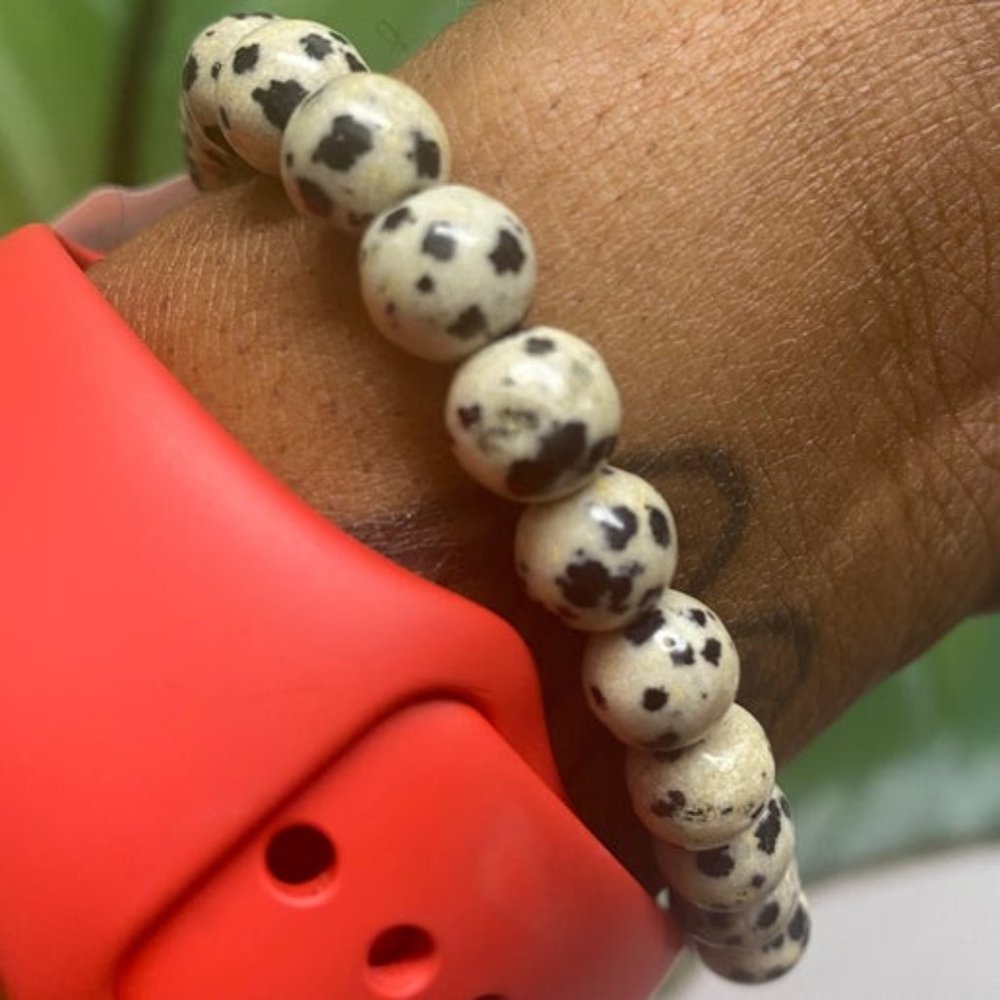 Dalmatian Jasper Bracelet (8mm)